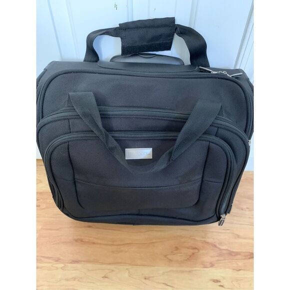 Protocol LTE Carry-on Laptop Bag 16 Inch Wheeled Office black 16"x16"x10" - Picture 1 of 7